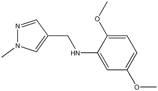 2,5-dimethoxy-N-[(1-methyl-1H-pyrazol-4-yl)methyl]aniline Struktur