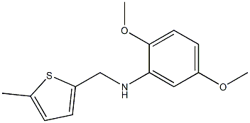 2,5-dimethoxy-N-[(5-methylthiophen-2-yl)methyl]aniline Struktur