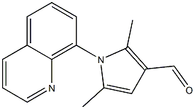 2,5-dimethyl-1-(quinolin-8-yl)-1H-pyrrole-3-carbaldehyde Struktur