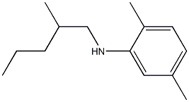 2,5-dimethyl-N-(2-methylpentyl)aniline Struktur