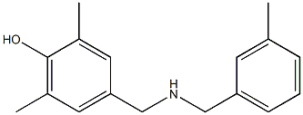 2,6-dimethyl-4-({[(3-methylphenyl)methyl]amino}methyl)phenol Struktur