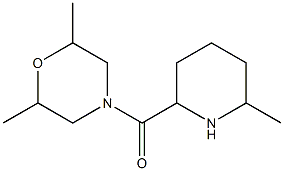 2,6-dimethyl-4-[(6-methylpiperidin-2-yl)carbonyl]morpholine Struktur