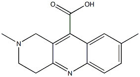 2,8-dimethyl-1,2,3,4-tetrahydrobenzo[b]-1,6-naphthyridine-10-carboxylic acid Struktur