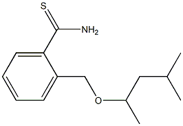 2-[(1,3-dimethylbutoxy)methyl]benzenecarbothioamide Struktur