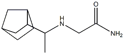 2-[(1-{bicyclo[2.2.1]heptan-2-yl}ethyl)amino]acetamide Struktur