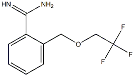 2-[(2,2,2-trifluoroethoxy)methyl]benzenecarboximidamide Struktur