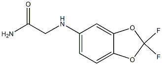 2-[(2,2-difluoro-2H-1,3-benzodioxol-5-yl)amino]acetamide Struktur