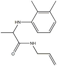 2-[(2,3-dimethylphenyl)amino]-N-(prop-2-en-1-yl)propanamide Struktur