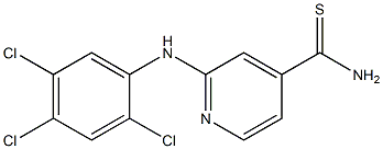 2-[(2,4,5-trichlorophenyl)amino]pyridine-4-carbothioamide Struktur