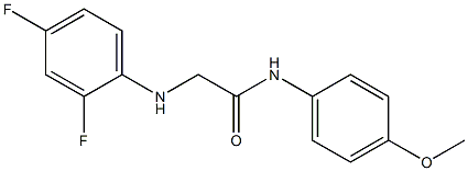 2-[(2,4-difluorophenyl)amino]-N-(4-methoxyphenyl)acetamide Struktur