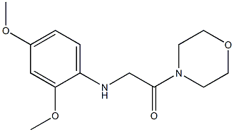 2-[(2,4-dimethoxyphenyl)amino]-1-(morpholin-4-yl)ethan-1-one Struktur