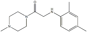 2-[(2,4-dimethylphenyl)amino]-1-(4-methylpiperazin-1-yl)ethan-1-one Struktur