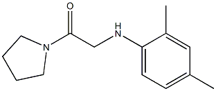 2-[(2,4-dimethylphenyl)amino]-1-(pyrrolidin-1-yl)ethan-1-one Struktur