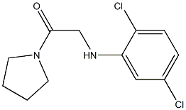 2-[(2,5-dichlorophenyl)amino]-1-(pyrrolidin-1-yl)ethan-1-one Struktur