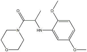 2-[(2,5-dimethoxyphenyl)amino]-1-(morpholin-4-yl)propan-1-one Struktur