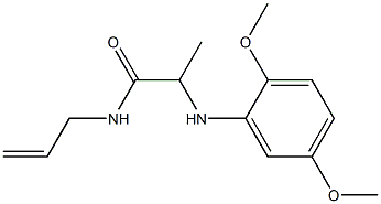 2-[(2,5-dimethoxyphenyl)amino]-N-(prop-2-en-1-yl)propanamide Struktur