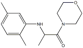 2-[(2,5-dimethylphenyl)amino]-1-(morpholin-4-yl)propan-1-one Struktur