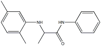 2-[(2,5-dimethylphenyl)amino]-N-phenylpropanamide Struktur