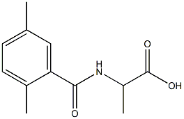 2-[(2,5-dimethylphenyl)formamido]propanoic acid Struktur