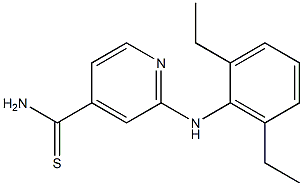 2-[(2,6-diethylphenyl)amino]pyridine-4-carbothioamide Struktur