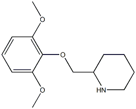 2-[(2,6-dimethoxyphenoxy)methyl]piperidine Struktur