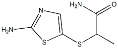 2-[(2-amino-1,3-thiazol-5-yl)sulfanyl]propanamide Struktur