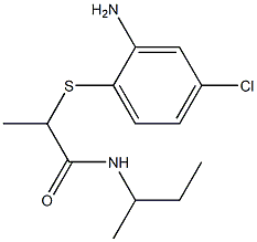 2-[(2-amino-4-chlorophenyl)sulfanyl]-N-(butan-2-yl)propanamide Struktur