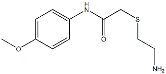 2-[(2-aminoethyl)thio]-N-(4-methoxyphenyl)acetamide Struktur