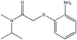 2-[(2-aminophenyl)sulfanyl]-N-methyl-N-(propan-2-yl)acetamide Struktur