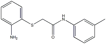 2-[(2-aminophenyl)thio]-N-(3-methylphenyl)acetamide Struktur