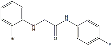 2-[(2-bromophenyl)amino]-N-(4-fluorophenyl)acetamide Struktur