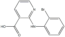 2-[(2-bromophenyl)amino]pyridine-3-carboxylic acid Struktur