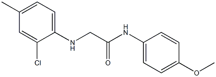 2-[(2-chloro-4-methylphenyl)amino]-N-(4-methoxyphenyl)acetamide Struktur