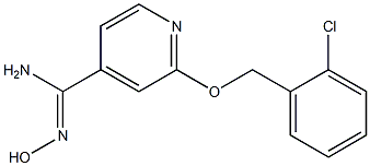 2-[(2-chlorobenzyl)oxy]-N'-hydroxypyridine-4-carboximidamide Struktur