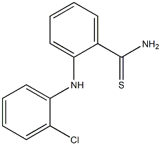 2-[(2-chlorophenyl)amino]benzene-1-carbothioamide Struktur