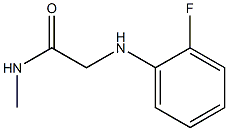 2-[(2-fluorophenyl)amino]-N-methylacetamide Struktur