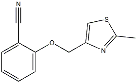 2-[(2-methyl-1,3-thiazol-4-yl)methoxy]benzonitrile Struktur