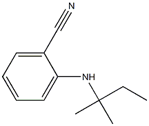 2-[(2-methylbutan-2-yl)amino]benzonitrile Struktur