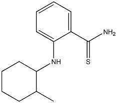 2-[(2-methylcyclohexyl)amino]benzene-1-carbothioamide Struktur