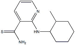 2-[(2-methylcyclohexyl)amino]pyridine-3-carbothioamide Struktur