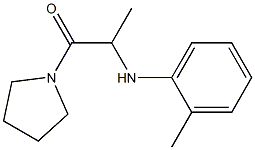 2-[(2-methylphenyl)amino]-1-(pyrrolidin-1-yl)propan-1-one Struktur