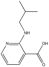 2-[(2-methylpropyl)amino]pyridine-3-carboxylic acid Struktur