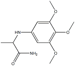 2-[(3,4,5-trimethoxyphenyl)amino]propanamide Struktur