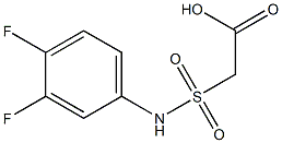 2-[(3,4-difluorophenyl)sulfamoyl]acetic acid Struktur