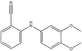 2-[(3,4-dimethoxyphenyl)amino]benzonitrile Struktur