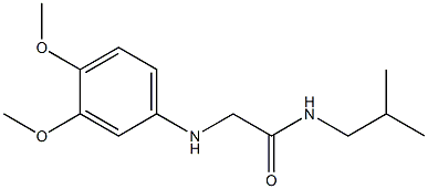 2-[(3,4-dimethoxyphenyl)amino]-N-(2-methylpropyl)acetamide Struktur