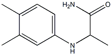 2-[(3,4-dimethylphenyl)amino]propanamide Struktur