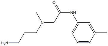 2-[(3-aminopropyl)(methyl)amino]-N-(3-methylphenyl)acetamide Struktur