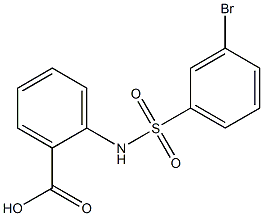 2-[(3-bromobenzene)sulfonamido]benzoic acid Struktur