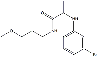 2-[(3-bromophenyl)amino]-N-(3-methoxypropyl)propanamide Struktur